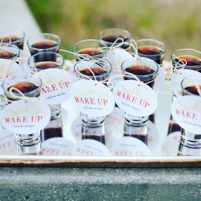 Keep your guests going with these drinks! weddingdrinks wakeup weddinginspirationhellip