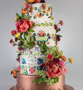 IMAGE 10 - Floral Wedding Cake - Fruit Fresh Flowers Summer