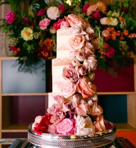 IMAGE 2 - Floral Wedding Cake - Fruit Flowers