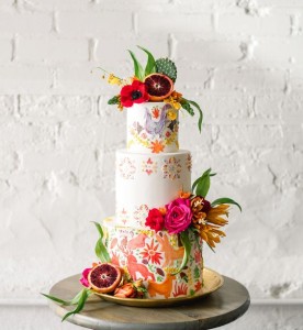 IMAGE 6 - Floral Wedding Cake - Fresh Flowers