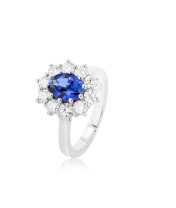 IMAGE-2--Platinum-Oval-Sapphire-&-Diamond-Cluster-Style-Ring--